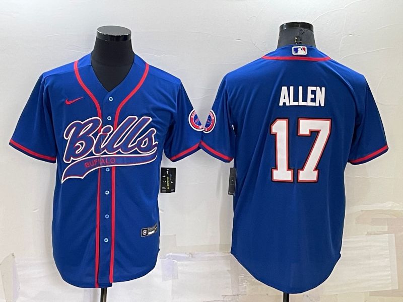 Men Buffalo Bills #17 Allen Blue 2022 Nike Co branded NFL Jersey->buffalo bills->NFL Jersey